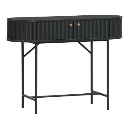 КОНЗОЛА ZEPLEN MDF-МЕТАЛ В ЧЕРЕН НЮАНС 100X35X75СМ
