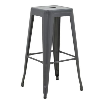 БАР СТОЛ UTOPIA МЕТАЛ В АНТРАЦИТЕН ЦВЯТ 42X42X76СМ