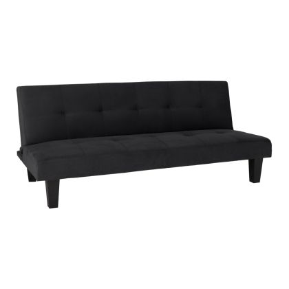 Разтегателен диван ODESSA HM3000.14 с плюшена дамаска цвят черен 180x83x75Hcm.