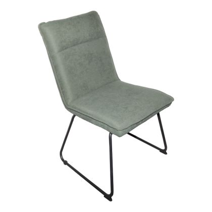 СТОЛ ESSENTIAL CHAKI, ПЛАТ - ЧЕРЕН МЕТАЛЕН КРАК, 54X59X89 СМ