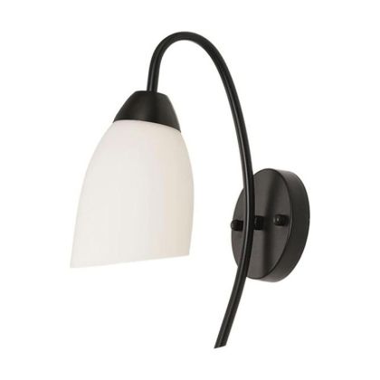 АПЛИК BERAK LED МЕТАЛ В ЧЕРНО-БЯЛ ЦВЯТ 10X10X17СМ