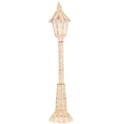 ЗЛАТИСТ СТЪЛБ ЗА ЛАМПА D46X230 СМ С 1900 ТОПЛО БЯЛА LED СВЕТЛИНА IP44