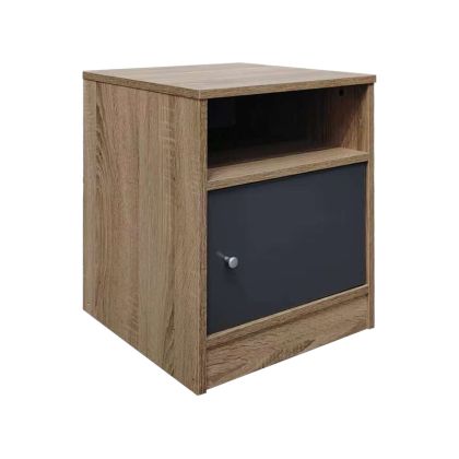 НОЩНО ШКАФЧЕ FOLY С ШКАФ В ЦВЯТ СОНОМА-АНТРАЦИТ 40X40X50СМ