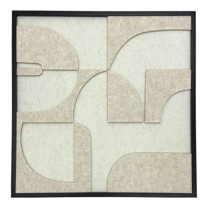 КАРТИНА JEIRE С РАМКА В БЯЛ ЦВЯТ 62X2.5X62СМ