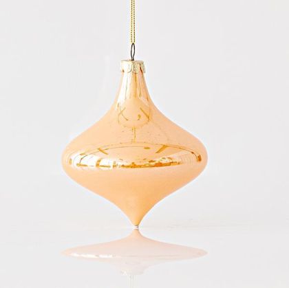 КОЛЕДНА СТЪКЛЕНА УКРАСА, ВИСУЛКА, КАРАМЕЛ, КОМПЛЕКТ ОТ 4 БРОЯ, 10x11,5 см