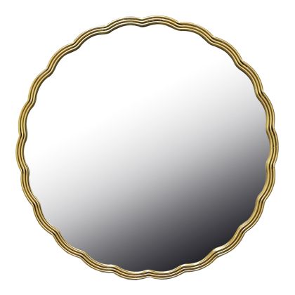 ОГЛЕДАЛО FERGAN ДЪРВО В ЗЛАТИСТ ЦВЯТ, D80X2,5 СМ