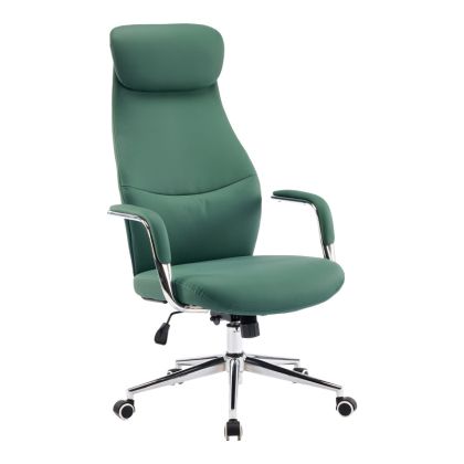 ОФИС СТОЛ FERKA ЗЕЛЕН, PU 64X71X120-128 СМ