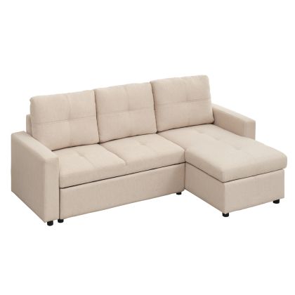 ЪГЛОВ РАЗТЕГАТЕЛЕН ДИВАН ОТ SALINO HM3285.03 БЕЖОВ ПЛАТ 213X132X87ВСМ