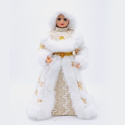 КУКЛА С БЯЛА КАЧУЛКА, 45 СМ