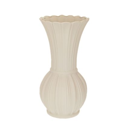 БЯЛА КЕРАМИЧНА ВАЗА D12X23CM