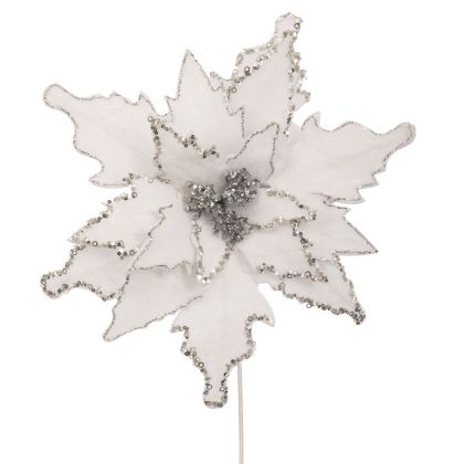 БЯЛА КОЛЕДНА ЗВЕЗДА D45X70 ЕК