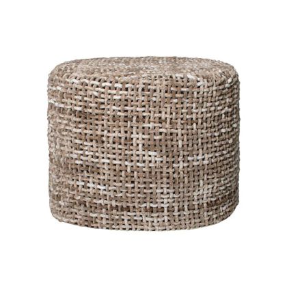 ДЕКОРАТИВЕН ПУФ LAGOON КАФЯВ ЦВЯТ 45X45X35СМ