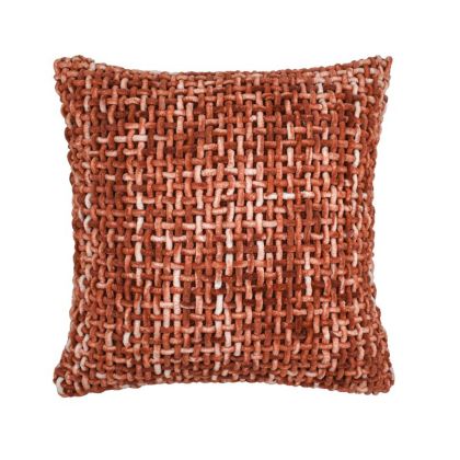 ДЕКОРАТИВНА ВЪЗГЛАВНИЦА LAGOON ЦВЯТ ТЕРАКОТА 60X60СМ