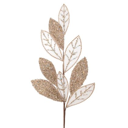 ДЕКОРАТИВНА КЛОНКА ЦВЯТ ШАМПАНСКО С БЛЯСЪК, 86 СМ