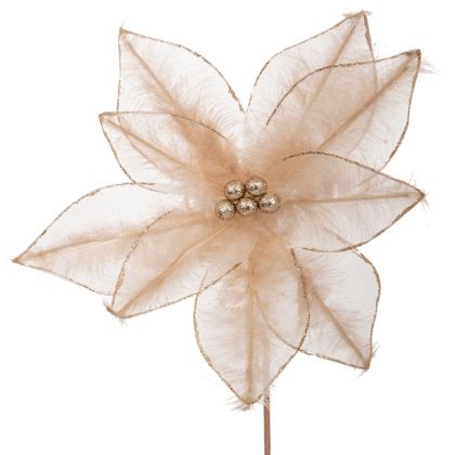 ДЕКОРАТИВНО КЛОНЧЕ КОЛЕДНА ЗВЕЗДА, 28X40 СМ