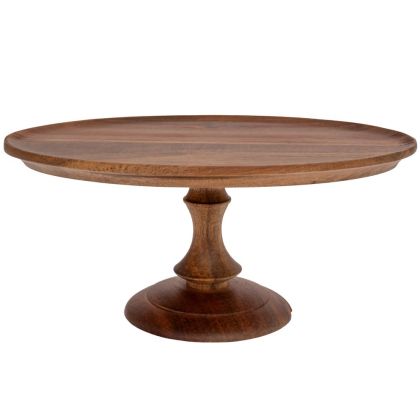 ДЪРВЕН ОВАЛЕН ПОДНОС НА КРАК 26X16X11,5 СМ