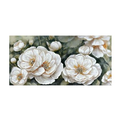 КАРТИНА ВЪРХУ ПЛАТНО FL24081 БЯЛО-КАФЯВО 120X3X60СМ