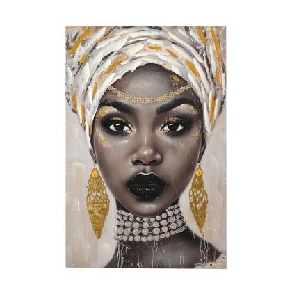 КАРТИНА ПЛАТНО С ЖЕНСКИ ФИГУРИ FL24058 КАФЯВО-ЗЛАТИСТО 60X3X90СМ