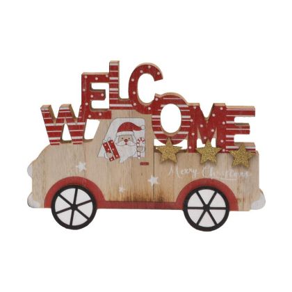 КОЛЕДНА ДЕКОРАТИВНА МАСА ДОБРЕ ДОШЛИ 1/2 21X2X15