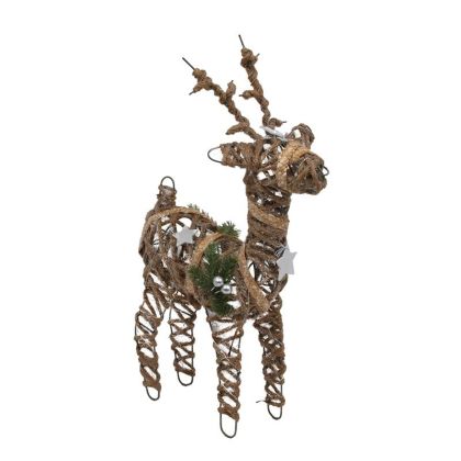 КОЛЕДНИ СВЕТЕЩИ ЕЛЕНЧУЦИ ДЕКОРАТИВНИ БРОНЗ 25СМ