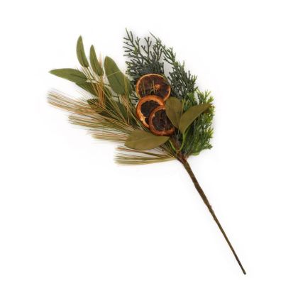 КОЛЕДНО КЛОНЧЕ ЗЕЛЕНО-ОРАНЖЕВО 36СМ