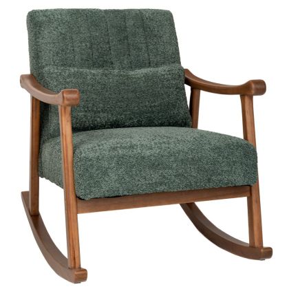 ЛЮЛЕЕЩ СЕ СТОЛ МАСИВ КАУЧУКОВО ДЪРВОТЪМНО ЗЕЛЕНА ДАМАСКА БУКЛЕ 77Х64Х88СМ