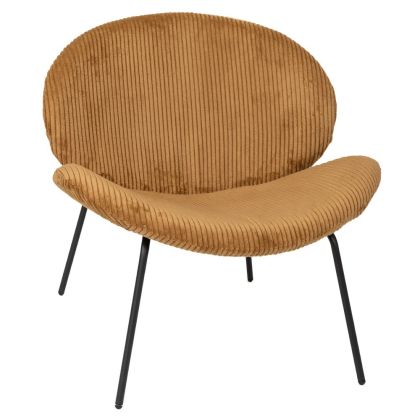 СТОЛ В ЦВЯТ ГОРЧИЦА С ЧЕРНИ ЧУГЛЕНИ КРАКА 74X74X75СМ