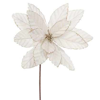 СТЪБЛО НА КОЛЕДНА ЗВЕЗДА ЦВЯТ СЛОНОВА КОСТ 60 СМ