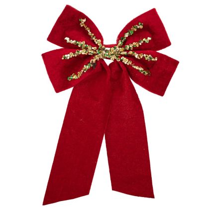 ЧЕРВЕНА КАДИФЕНА ПАНДЕЛКА 21X31 СМ