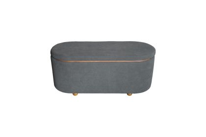 ТАБУРЕТКА РАКЛА TARA КАДИФЕ В ТЪМНО СИВО 110х45х48