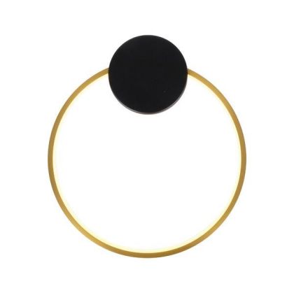 АПЛИК АЛУМИНИЕВИ LED 9W 702LM 3000K 300Χ340MM ARTE ЧЕРЕН-МЕСИНГ ILLUMINA AERO