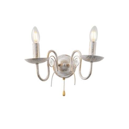 АПЛИК МЕТАЛ 2XE14 MAX15W 210X300MM ПРОЗРАЧНО СТЪКЛО ARTE ILLUMINA DUKE