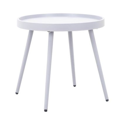 ГРАДИНСКА МАСА SOLIN ИЗРАБОТЕНА ОТ ПОЛИПРОПИЛЕН (PP) БЯЛ ЦВЯТ 49x49x46см