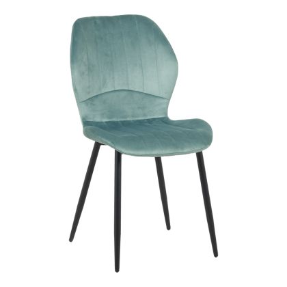 КАДИФЕН СТОЛ JELOUR В ЦВЯТ ШАМФЪСТЪК 46.5X60X84СМ