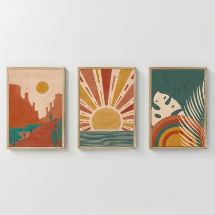 КАРТИНА BEMVY TRIPTYQUE С ДИГИТАЛЕН ПРИНТ 33X1.5X48CM