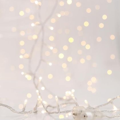 ВЪНШНИ СВЕТЕЩИ ЛАМПИЧКИ ЗАВЕСА, 480 LED 3 мм, , ТОПЛО БЯЛА LED СВЕТЛИНА (В 300 x Ш 300 см, 20 РЕДА x 24 LED), УДЪЛЖИТЕЛНА ДЪЛЖИНА 3 м, IP44