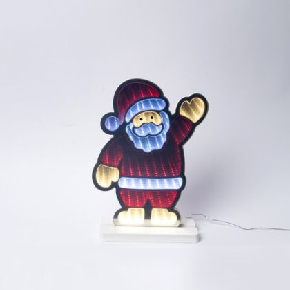 ДЕКОРАТИВНО ОГЛЕДАЛО С LED ЛЕНТА, 138 LED, ДЯДО КОЛЕДА 22X5.5X30CM, АДАПТЕР, МНОГО LED, КАБЕЛ 3M, IP44