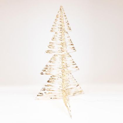 ЗЛАТИСТА ЕЛХА 120 СМ, 960 LED, 24V АДАПТЕР, ТАЙМЕР, СРЕБЪРНА МЕДНА ЖИЦА, ТОПЛО БЯЛА LED СВЕТЛИНА, ЖИЦА 500 СМ, IP44