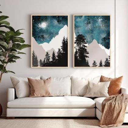 КАРТИНА GREZIO ДИПТИК С ДИГИТАЛЕН ПРИНТ 33X1.5X48CM