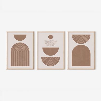 КАРТИНА LOANA ТРИПТИХ С ДИГИТАЛЕН ПЕЧАТ 33X1.5X48СМ