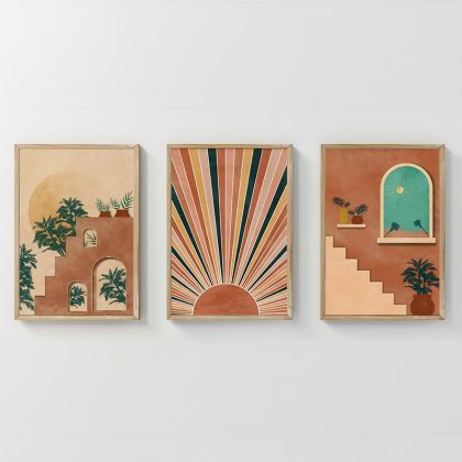 КАРТИНА QUESIN TRIPTYQUE С ДИГИТАЛЕН ПРИНТ 33X1.5X48CM