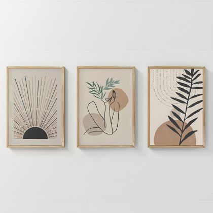 КАРТИНА ГОНМА ТРИПТИК С ДИГИТАЛЕН ПРИНТ 33X1.5X48СМ