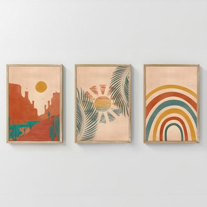 КАРТИНА ДЕЛЕА ТРИПТИК С ДИГИТАЛЕН ПРИНТ 33X1.5X48СМ