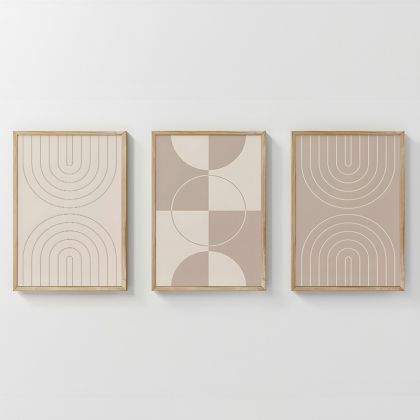 КАРТИНА ЗЕНЦИЯ ТРИПТИК С ДИГИТАЛЕН ПРИНТ 33X1.5X48CM