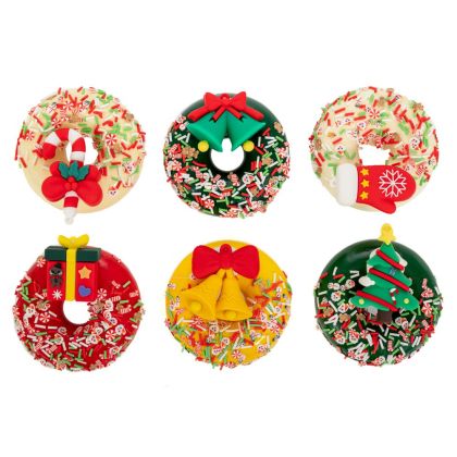 КОЛЕДНИ МАГНИТИ ПОНИЧКИ С КОЛЕДНИ ФИГУРКИ D8 СМ, 6 ДИЗАЙНА