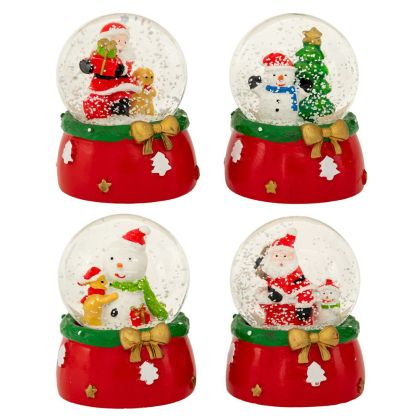 КОЛЕДНО ЧЕРВЕНО ПРЕСПАПИЕ ОТ ПОЛИРЕЗИН СЪС СНЯГ И КОЛЕДНИ ФИГУРИ 4 ДИЗАЙНА