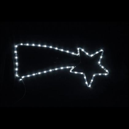 КОМЕТА, 2М LED ВЪЖЕ, ДВУПОСОЧНО, БЯЛО, 71X29 СМ, IP44