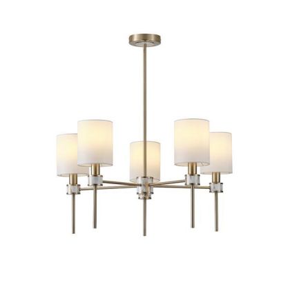 МЕТАЛЕН ПОЛИЛЕЙ 5XE14 MAX 8W Φ680MM МРАМОРЕН МОДЕЛ ARTE ILLUMINA TIMELESS