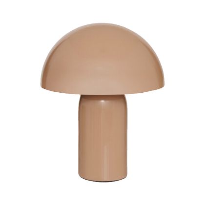 НАСТОЛНА ЛАМПА MUSHI МЕТАЛ В БЕЖОВ ЦВЯТ D20X24,5СМ