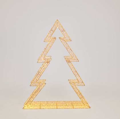 ОСВЕТЕНА ЕЛХА 130 СМ, 6000 МИНИ LED, 31V АДАПТЕР, БРОНЗОВА МЕДНА ЖИЦА, БРОНЗОВА МЕТАЛНА РАМКА, ТОПЛО БЯЛА LED СВЕТЛИНА, КАБЕЛ 5 М, IP44